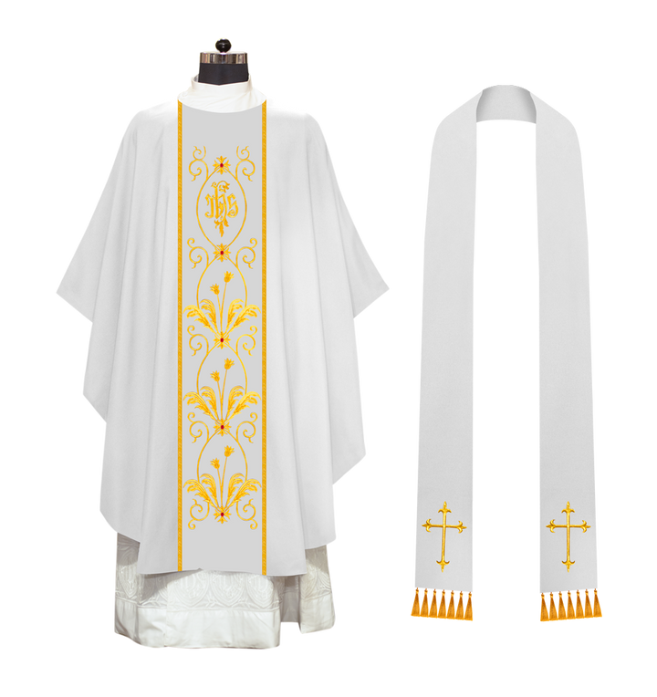 Gothic Style Chasuble Enriched with Spiritul Motifs