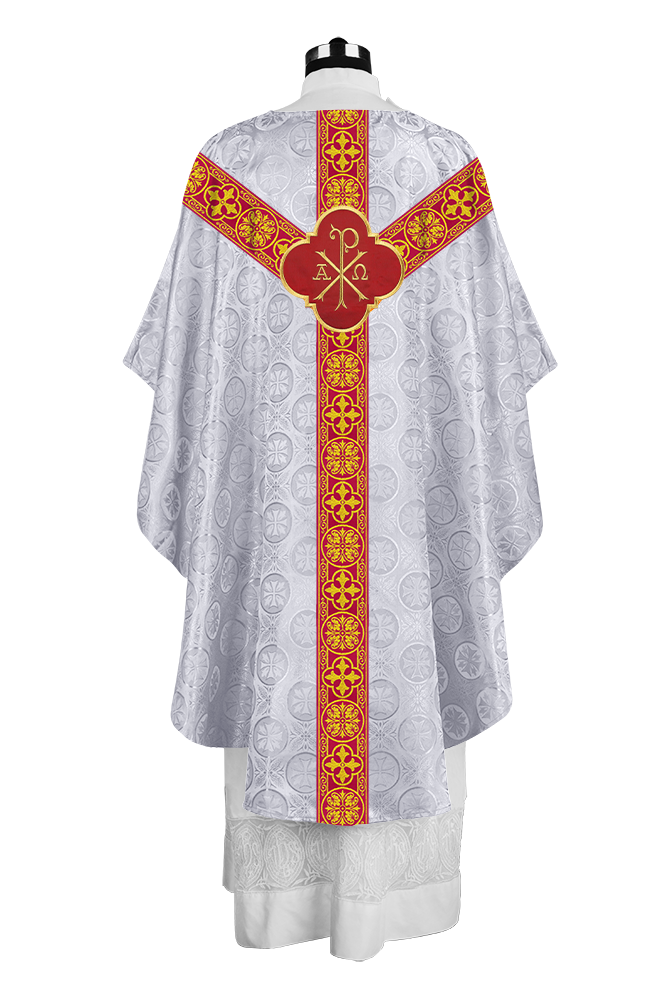 Gothic Chasuble Vestment with Exquisite Motif and Orphrey
