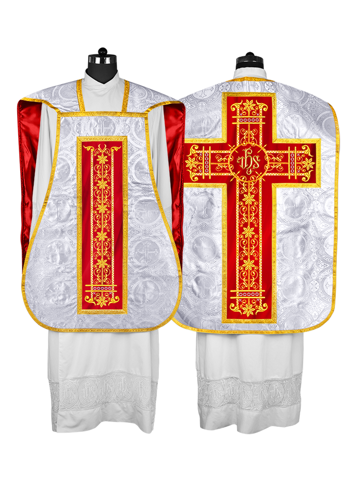 Roman embroidered chasuble vestment - Contemporary collection