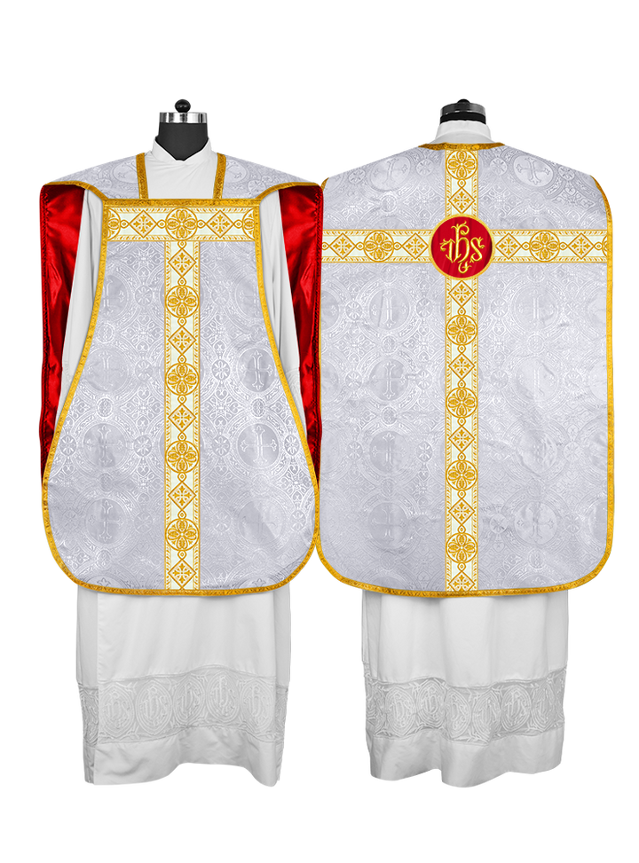 Fiddleback Vestment adorned with lace