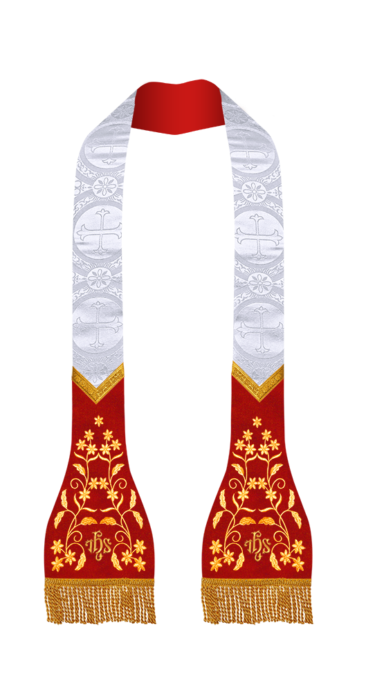 Solemn Roman Stole Vestments - Floral collection