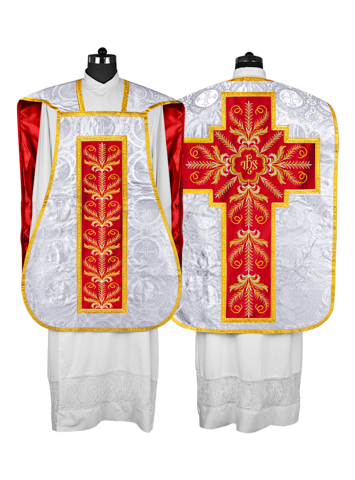 Chasuble Roman Fiddleback Vestment - Sanctus Collection