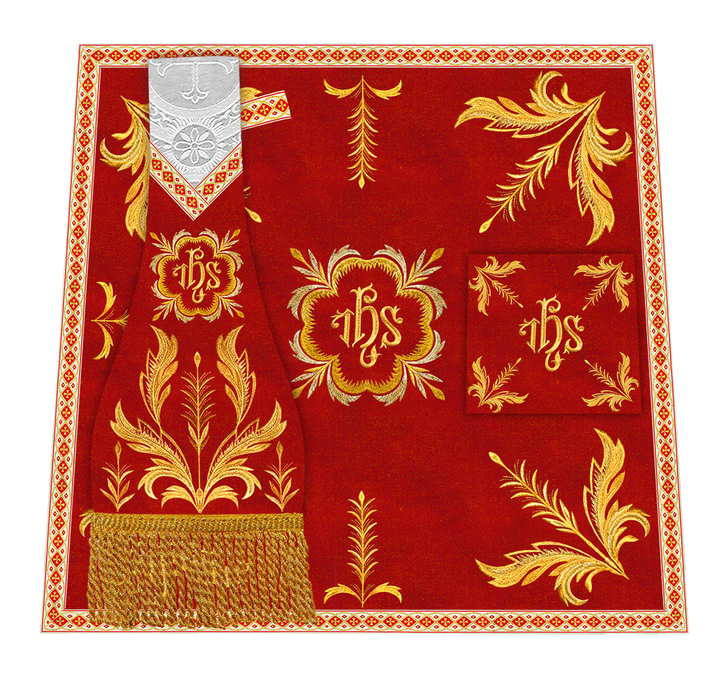 Mass Set Vestment with Embroidery Trims