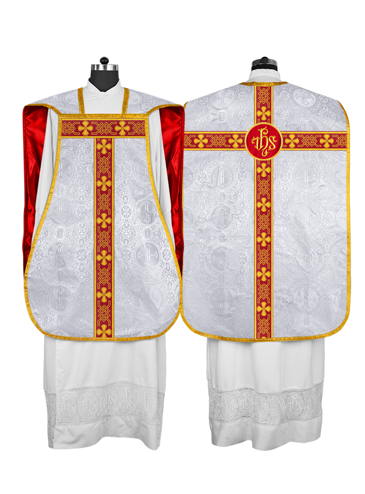Roman chasuble adorned with lace