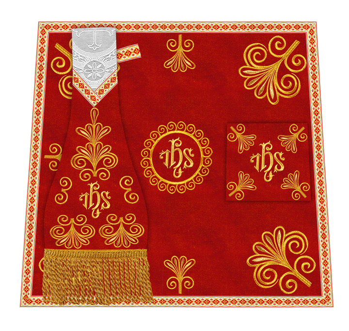 Ornate Embroidery Mass Set with Motif