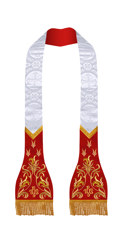 Lustrous Roman Stole Vestments - Cathedral collection