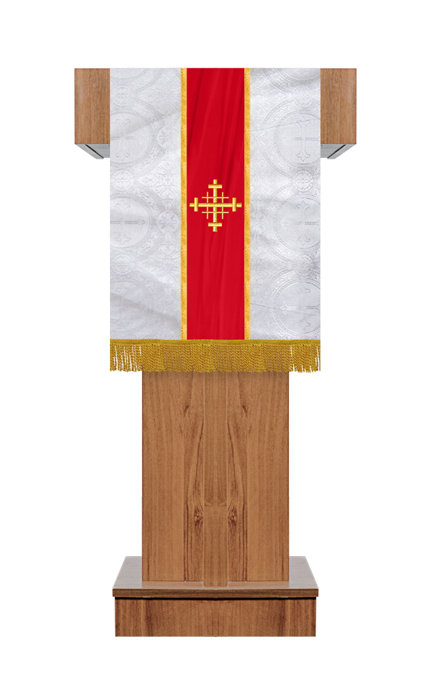 PULPIT/LECTERN WITH SPIRITUAL MOTIF