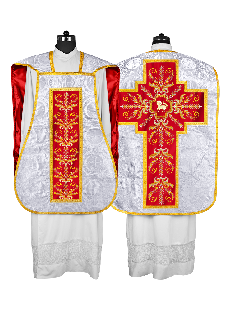Chasuble Roman Fiddleback Vestment - Sanctus Collection