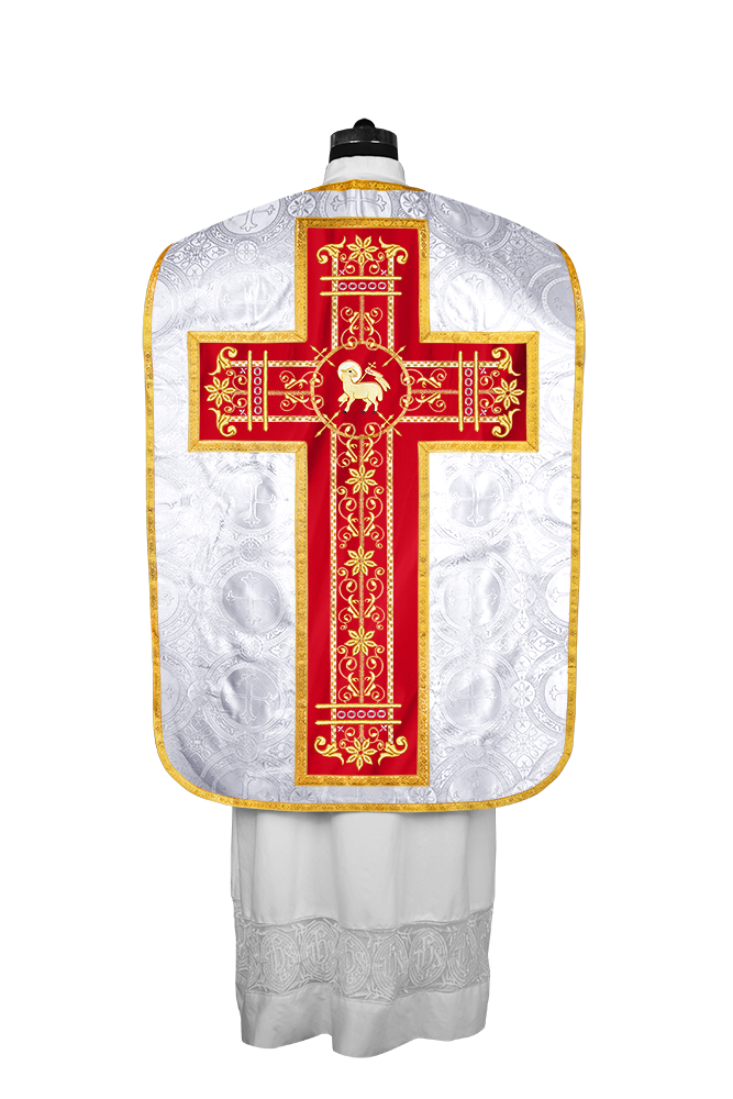 Roman embroidered chasuble vestment - Contemporary collection
