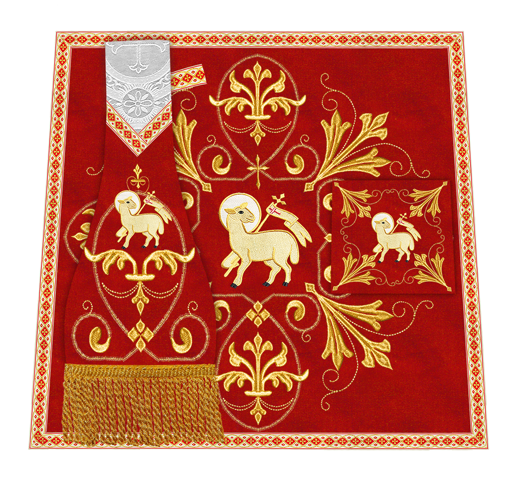 Spiritual Embroidery Mass Set Vestment