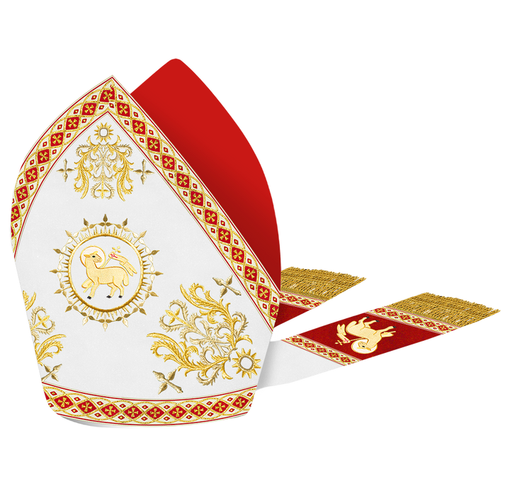 Mitre Vestment with Motif and Embroidery Trims