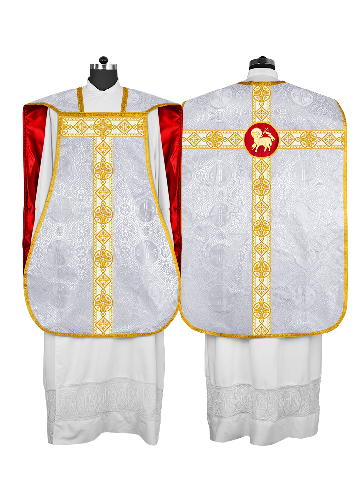 Fiddleback Vestment adorned with lace