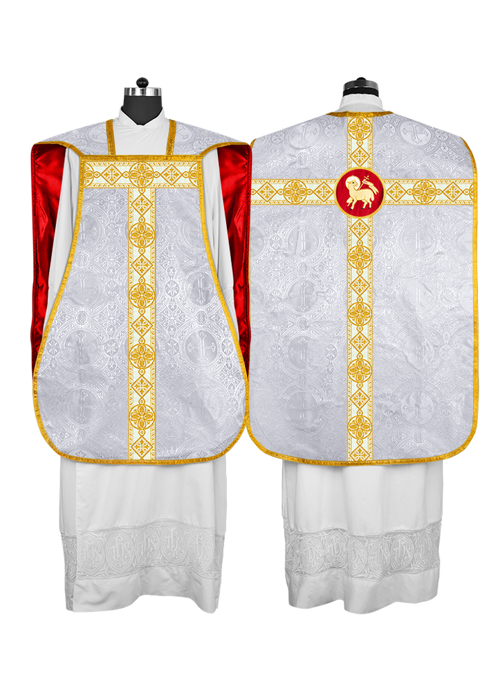 Fiddleback Vestment adorned with lace