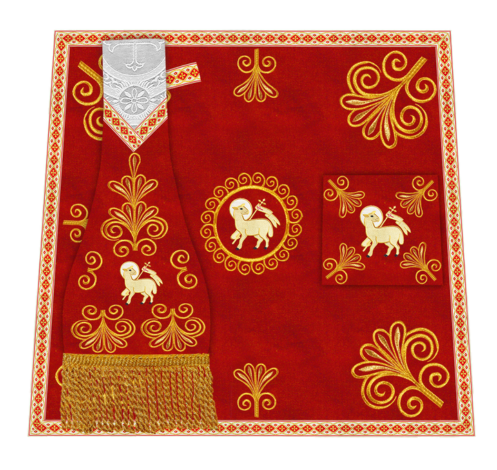 Ornate Embroidery Mass Set with Motif