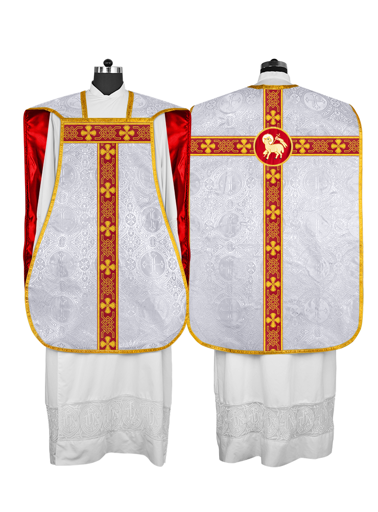 Roman chasuble adorned with lace