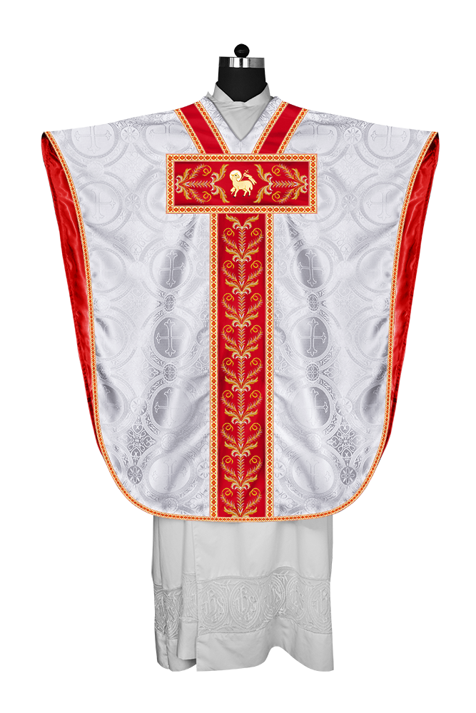 BORROMEAN CHASUBLE VESTMENT WITH LITURGICAL TRIMS