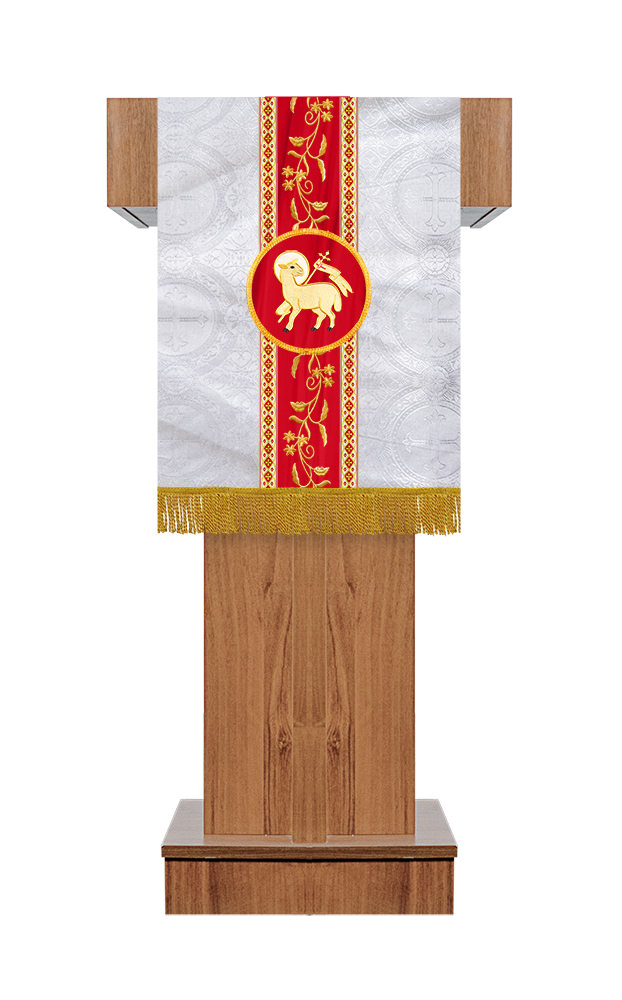 Pulpit/Lectern with Floral Trims and Orphrey