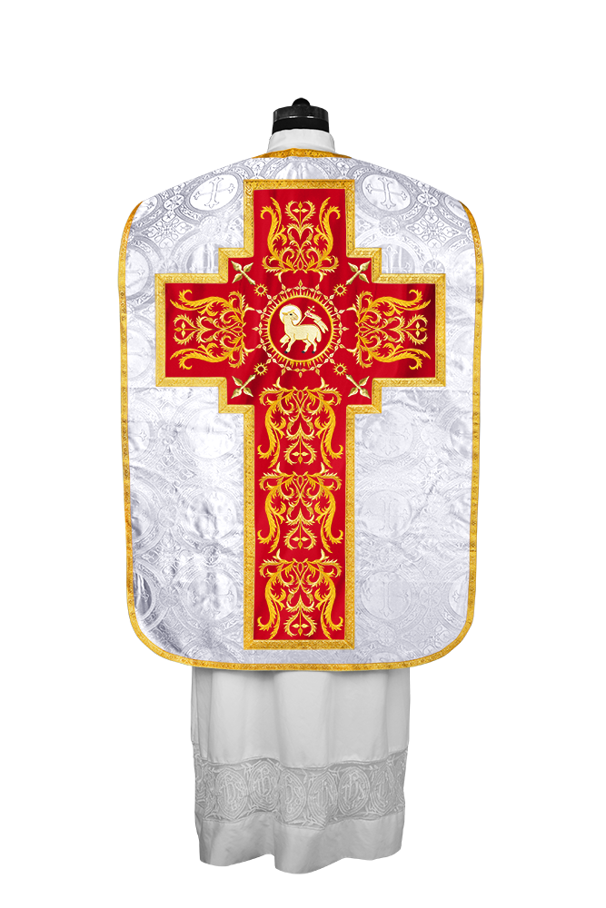 Fiddleback vestment with golden orphrey - Spiritus Collection