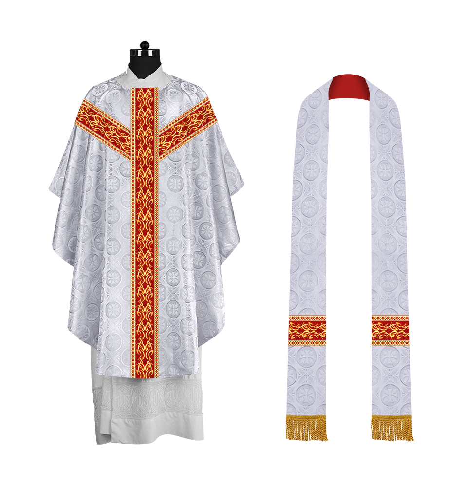Gothic Chasuble with Y-type Embroidered Orphrey