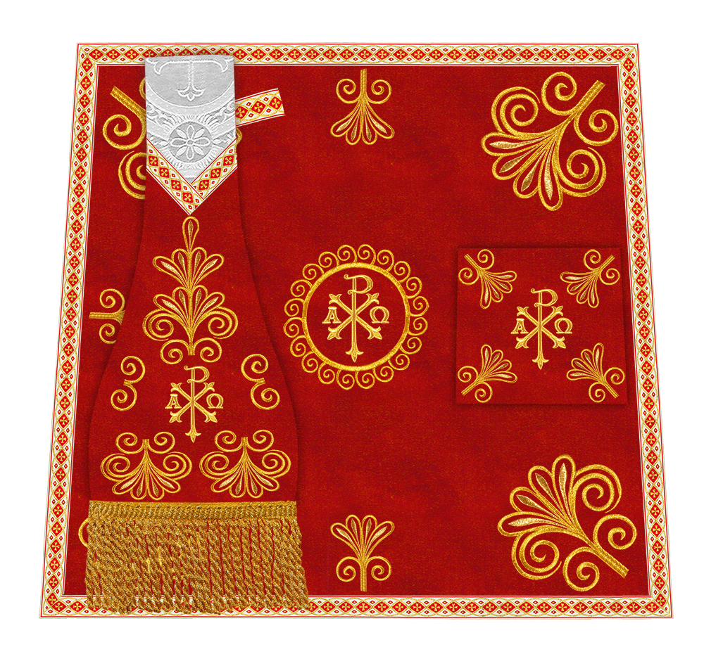 Ornate Embroidery Mass Set with Motif
