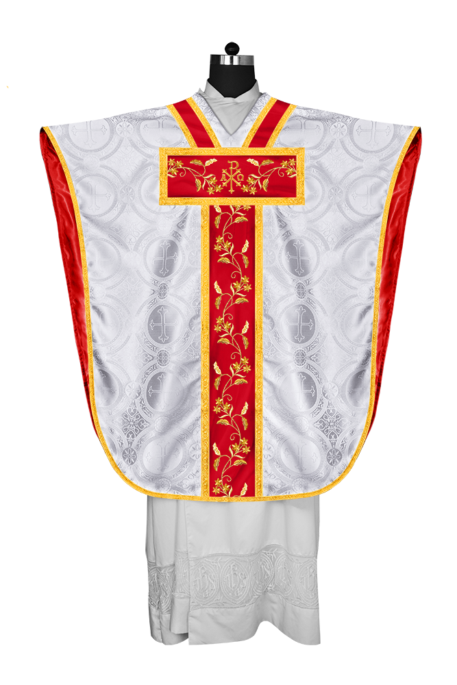 BORROMEAN CHASUBLE WITH FLORAL DESIGN