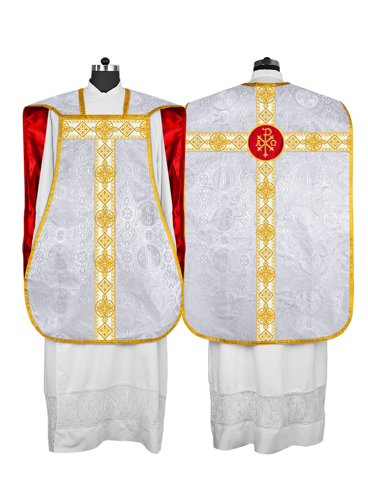 Fiddleback Vestment adorned with lace