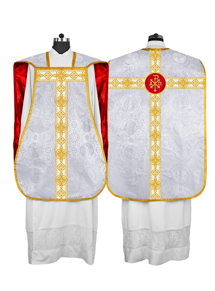 Fiddleback Vestment adorned with lace