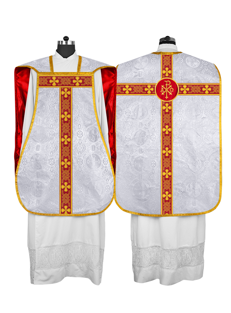 Roman chasuble adorned with lace