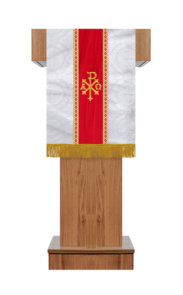 Pulpit/Lectern with Spiritual Motif and Trims