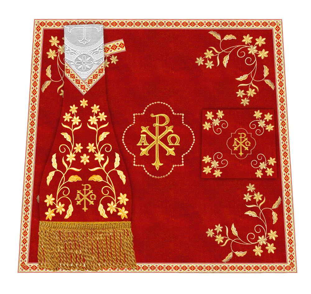Floral Embroidery Spiritual Mass Set