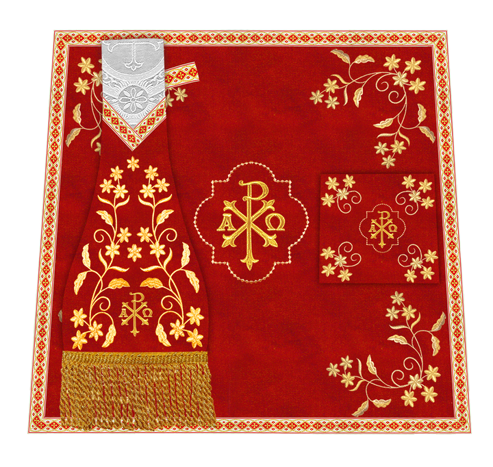 Floral Embroidery Spiritual Mass Set