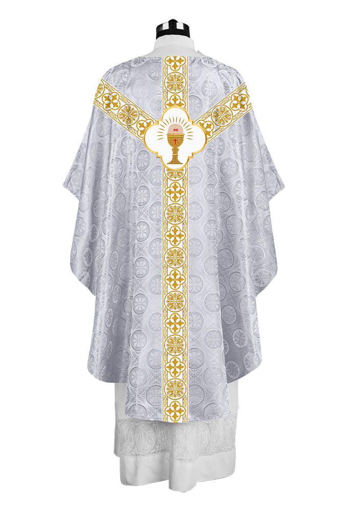 Gothic Chasuble with Woven Braided Orphrey Detailing