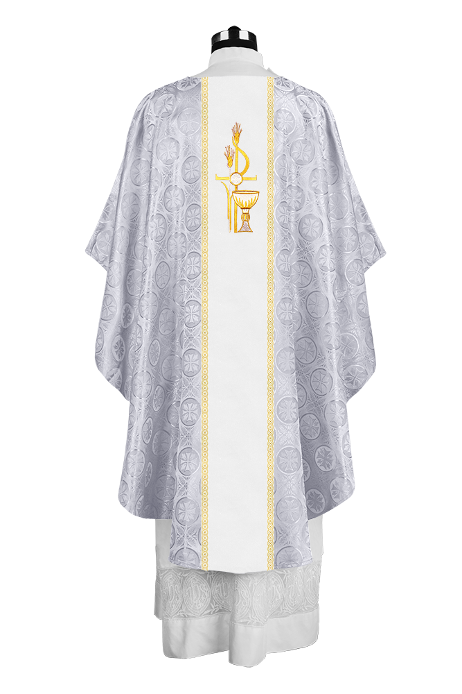 Premium Gothic Chasuble Adorned with Embroidered Motif