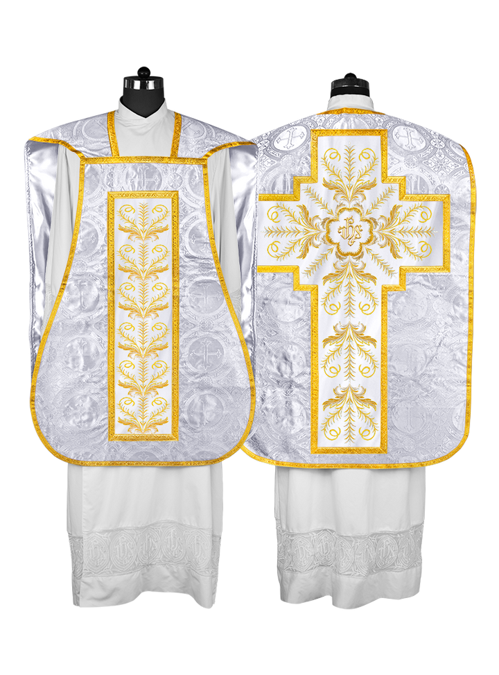 Chasuble Roman Fiddleback Vestment - Sanctus Collection