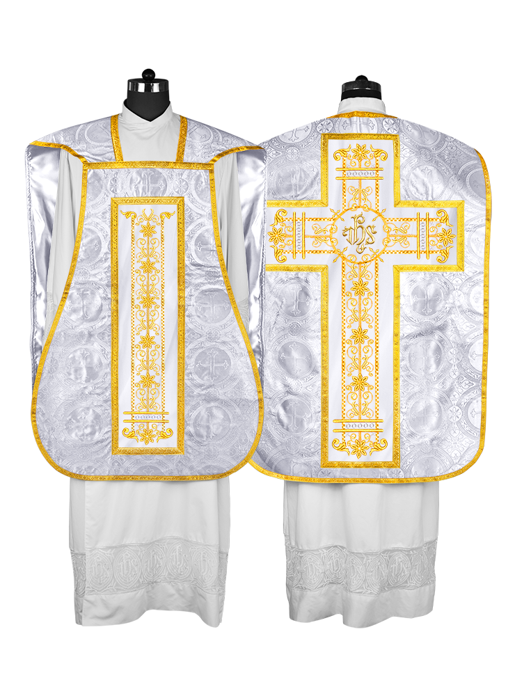 Roman embroidered chasuble vestment - Contemporary collection