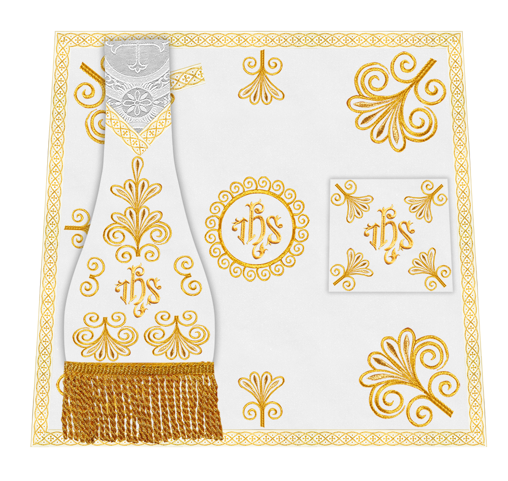 Ornate Embroidery Mass Set with Motif