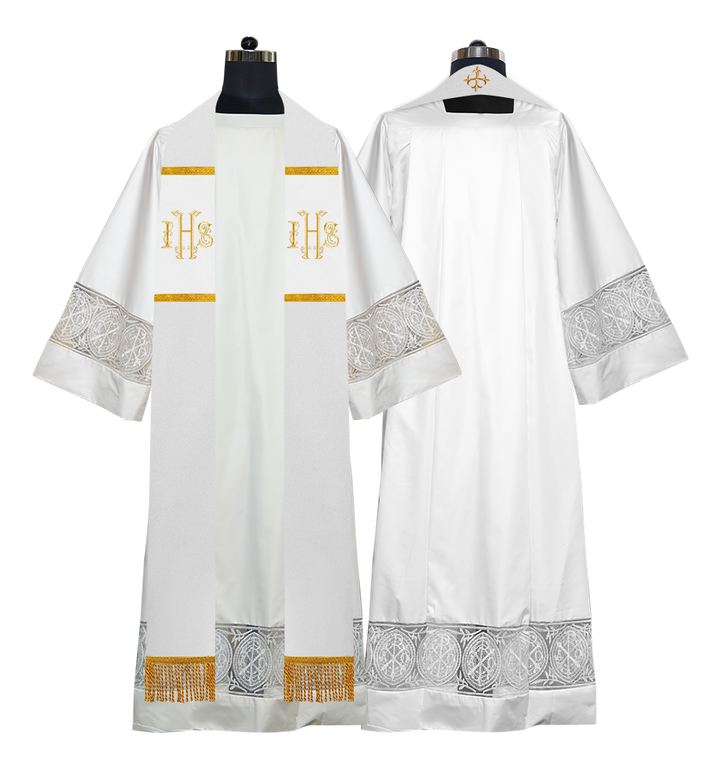 Pastor Stole with Gold Embroidered IHS