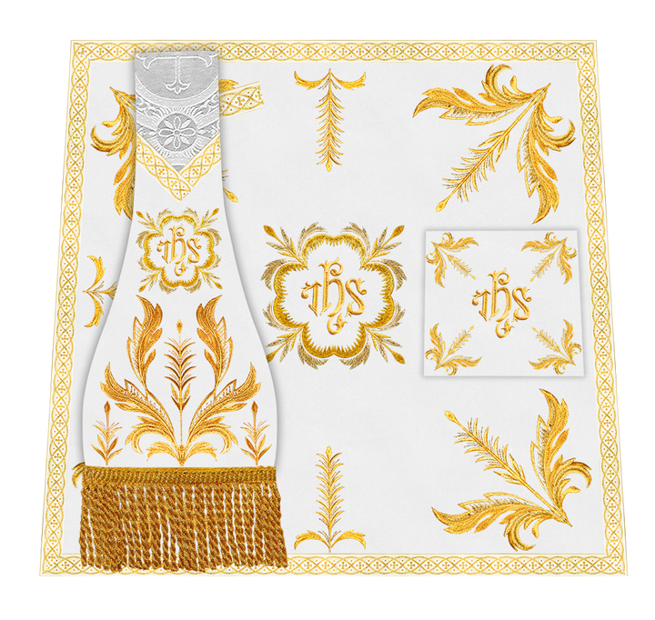 Mass Set Vestment with Embroidery Trims