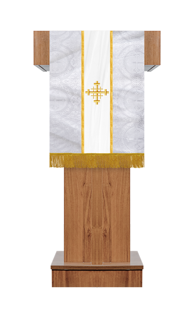 PULPIT/LECTERN WITH SPIRITUAL MOTIF