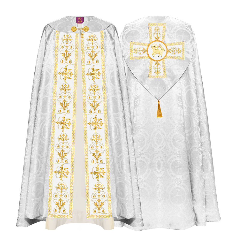 GOTHIC COPE VESTMENTS WITH COLOUR TRIMS