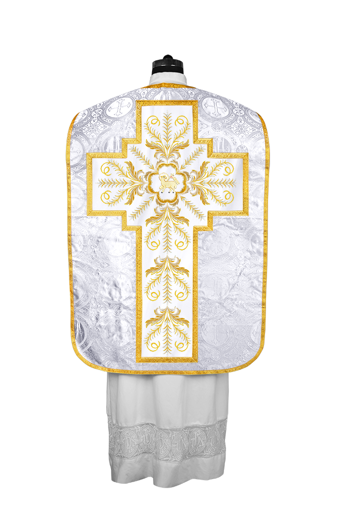 Chasuble Roman Fiddleback Vestment - Sanctus Collection