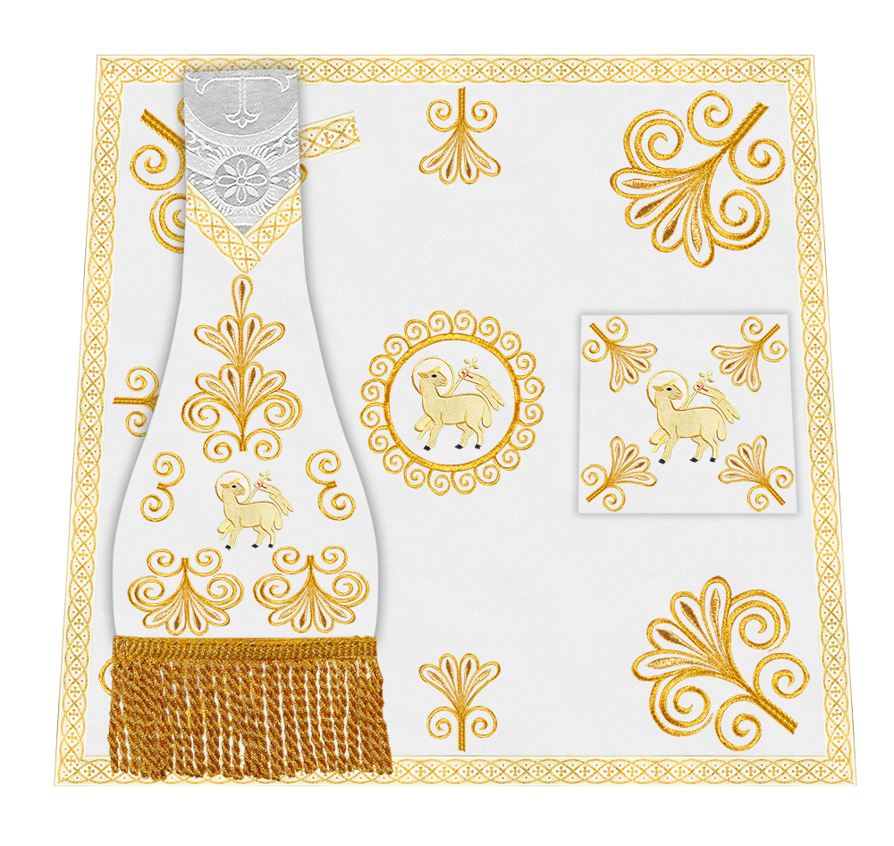 Ornate Embroidery Mass Set with Motif