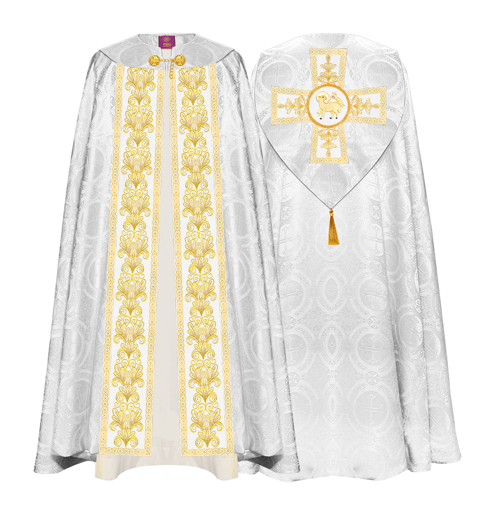 Gothic Cope vestments with Spiritual Motifs and Trims