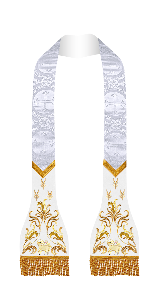 Lustrous Roman Stole Vestments - Cathedral collection