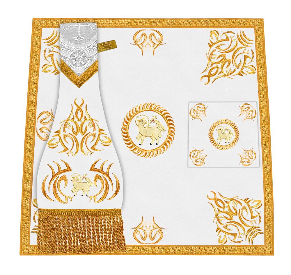 Marvelous mass set with Golden Embroidery - Angelic collection