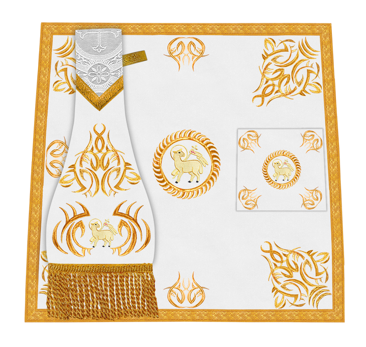 Marvelous mass set with Golden Embroidery - Angelic collection