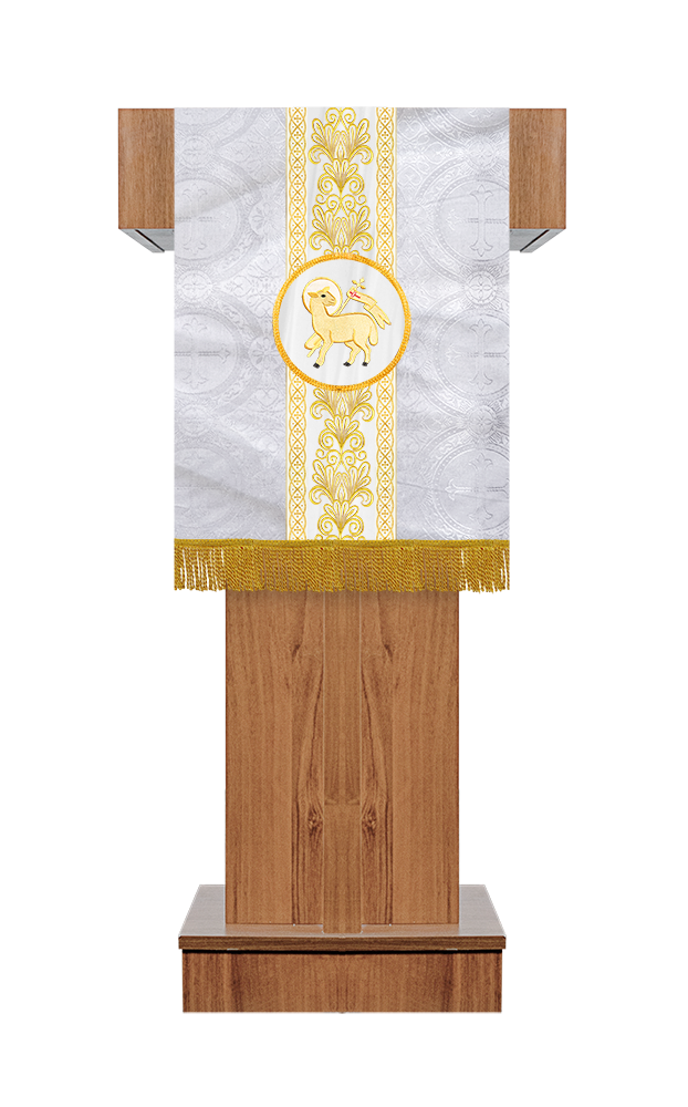 Pulpit/Lectern with Braided Motif and Embroidery trims