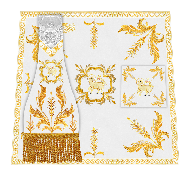Mass Set Vestment with Embroidery Trims