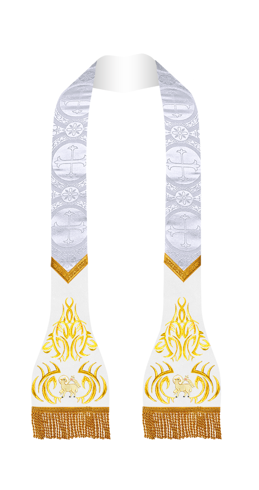 Roman stole with golden embroidery - Angelic collection