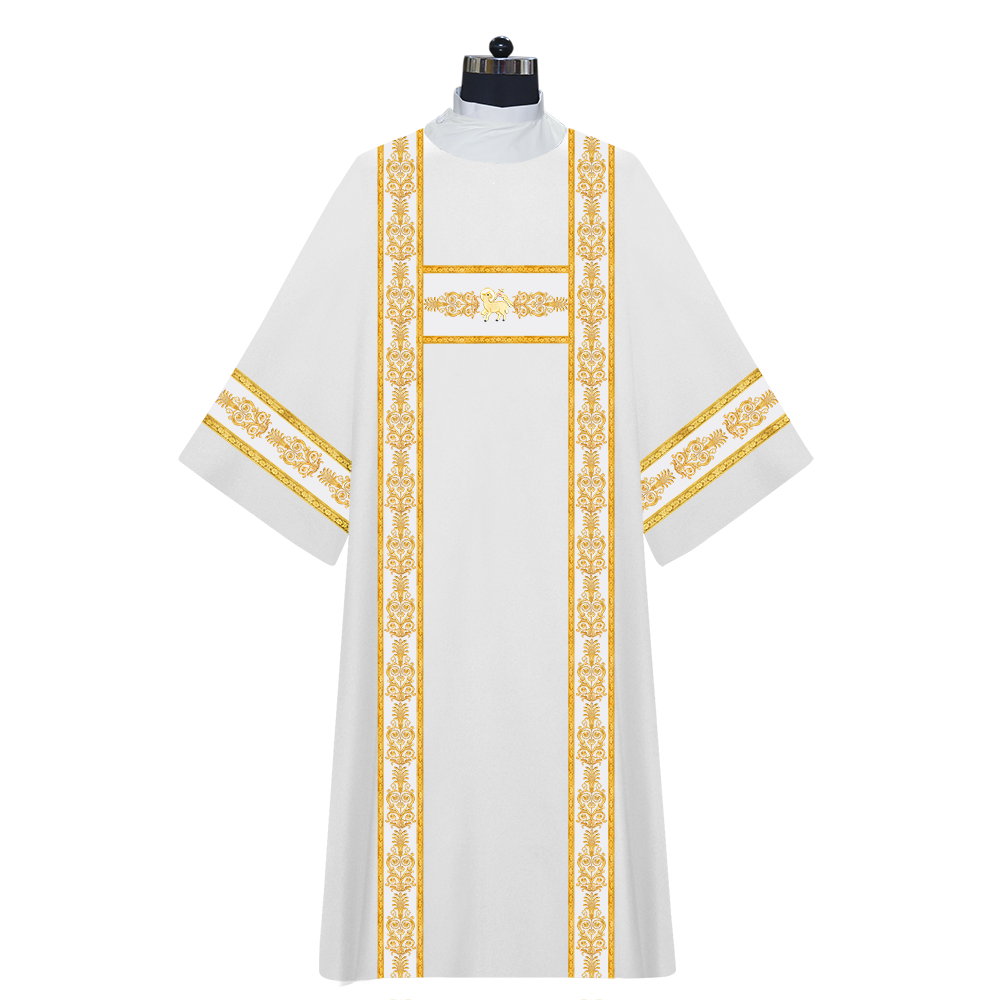 DEACON DALMATICS WITH ORNATE EMBROIDERY